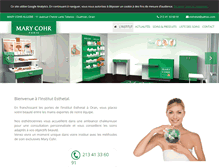 Tablet Screenshot of institut-esthetal.marycohr.com
